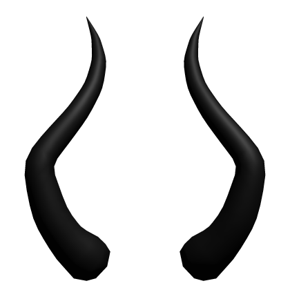 Black Curved Horns Roblox item