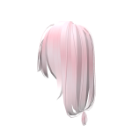 Soft Pink Hair w Bangs and Back cute tail