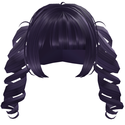 sweet adorable doll curly pigtails hair [purple] Roblox item