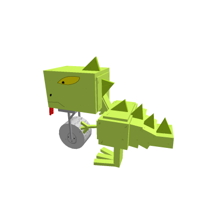 green dinosaur thing