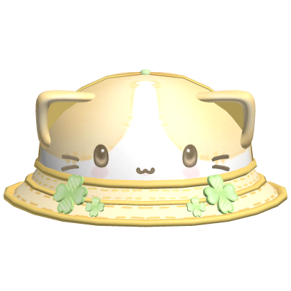 ♡ ꒰ masyumaro yellow kawaii bucket hat ꒱ ♡