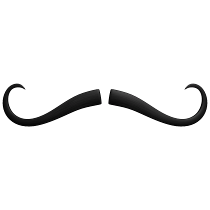 Black Thin Small Mustache Cute Fancy Moustache