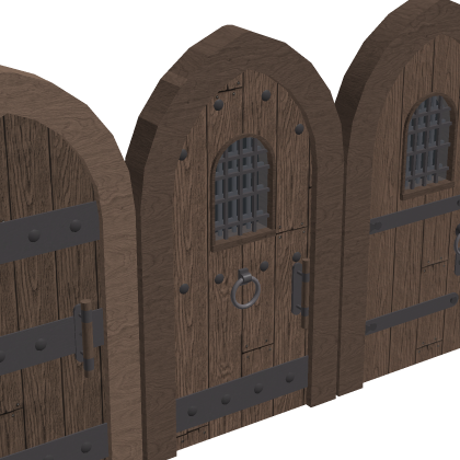  Medieval Door Set (3 doors)