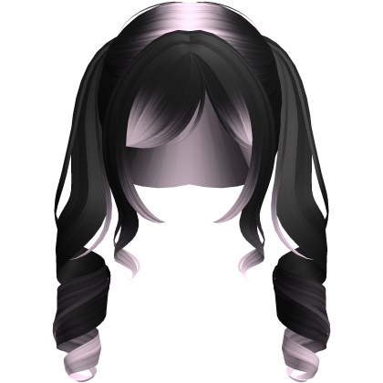 black & pink kawaii cute jirai kei doll twin tails Roblox item