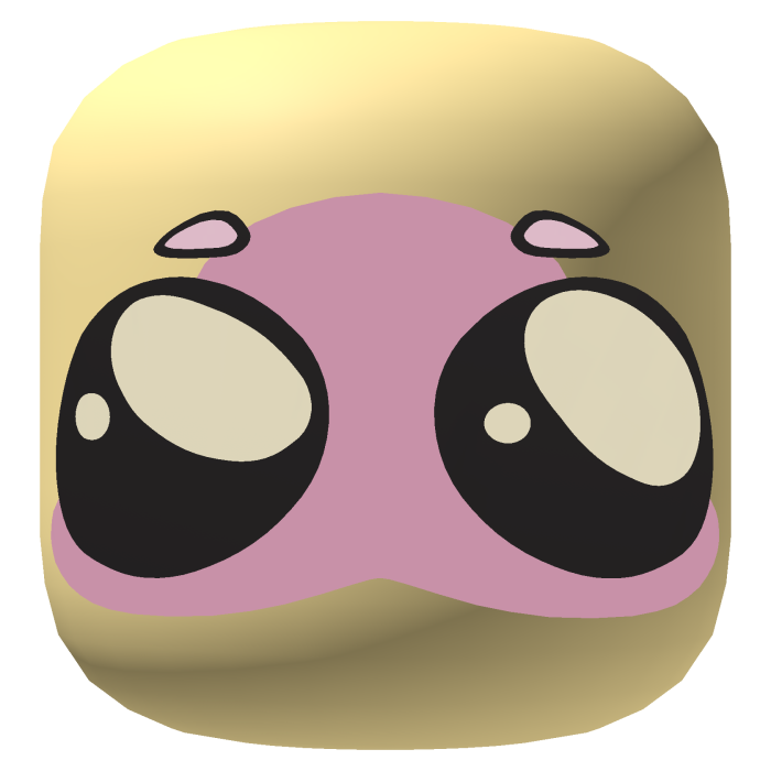 Yellow Pink Surprised Face