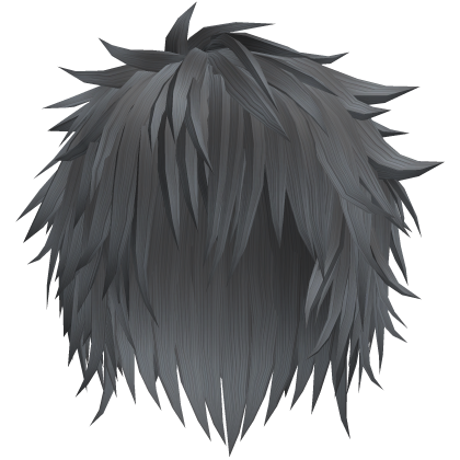Platinum Grey Messy Emo Scene Wolfcut Hair Roblox item