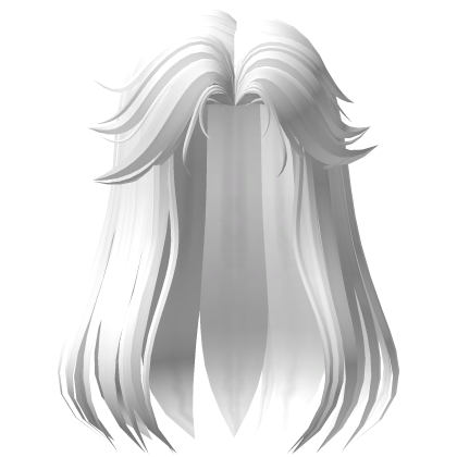 Charming Samurai Anime Boy Hair(White) Roblox item