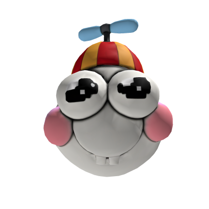 Cute Silly Derp Propeller Hat Mask