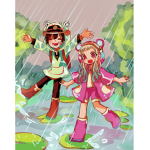 The Happy cute Froggy Group