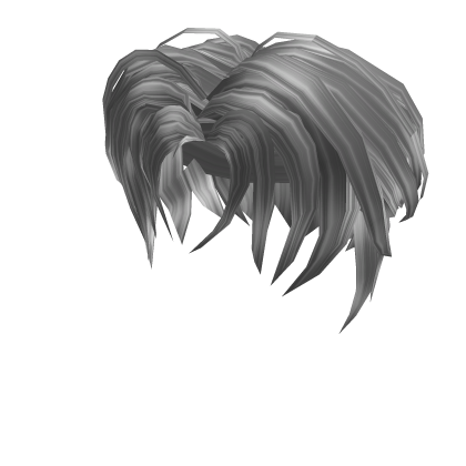long silver fringe side part Roblox item