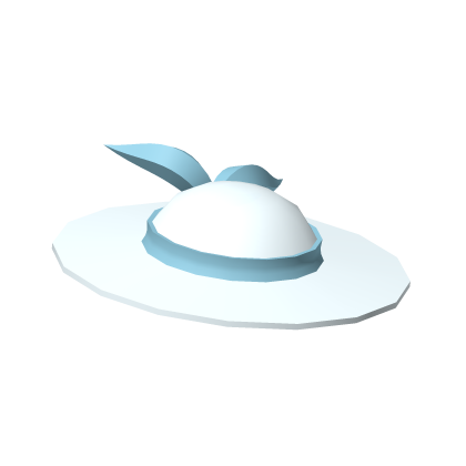Adventurer's White Blue Ribboned Sunhat  Roblox item