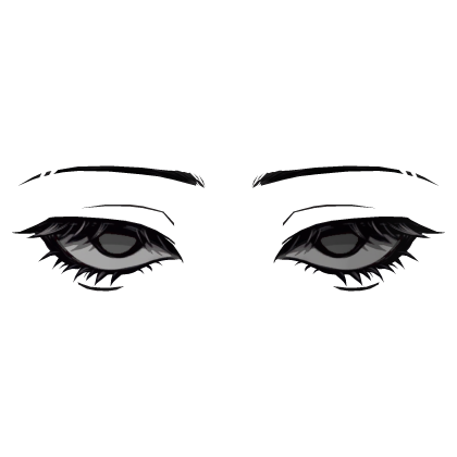 3D Anime Eyes (Grey)