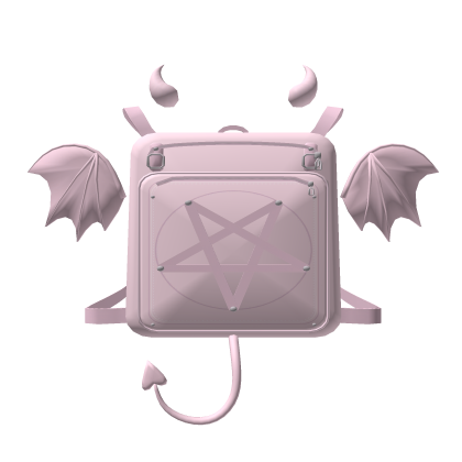 ⚔️, devil gothic pink backpack (1.0)
