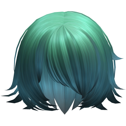 Cosmic Green Spiky Anime Style Shy Short Bob Hair
