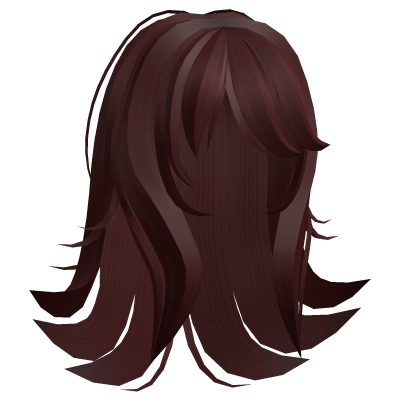 Red hair Cute Silky Overgrow long Stylish Roblox item