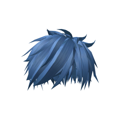Blue Cyan Emo Spikey Anime Hair thumbnail