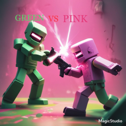GREEN VS PINK