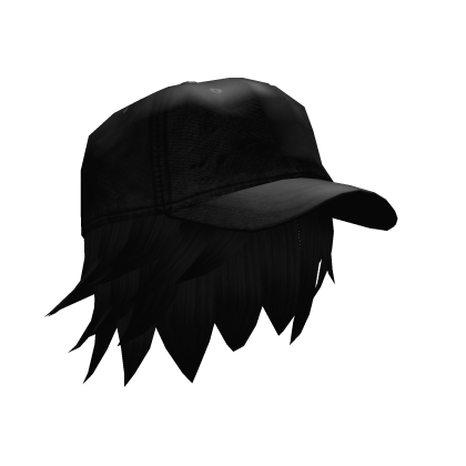Black Hat w Messy Hair Roblox item