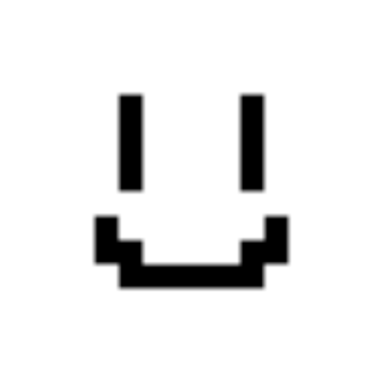 Happy face pixel Roblox decal