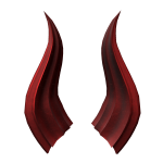 Gunmetal Crimson Horns