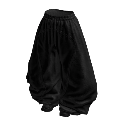 Y2K Girly Baggy Tracksuits (Black Black)