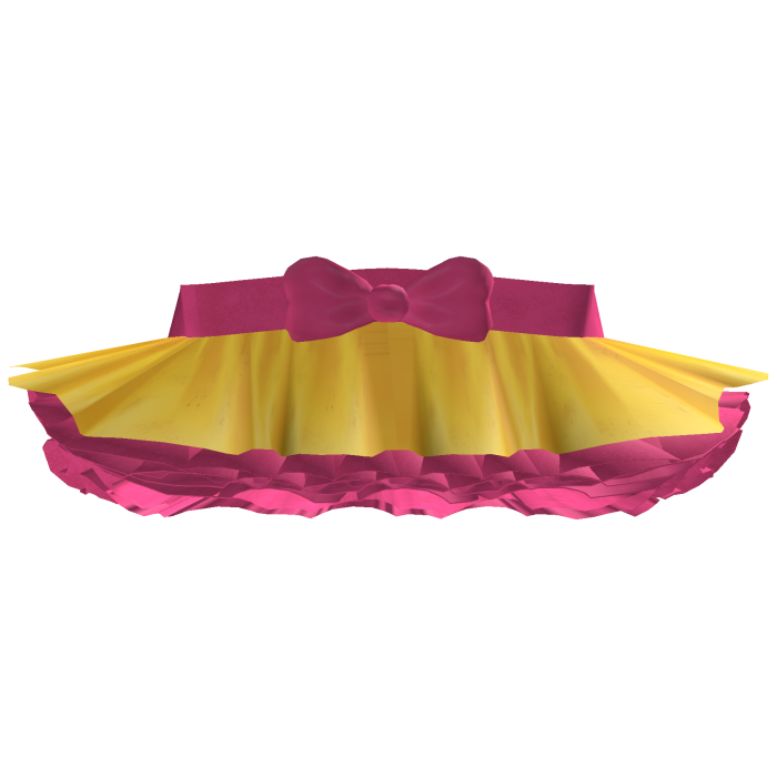 ♡ | animatronic yellow chicken cute skirt pink bow