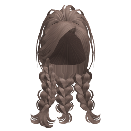 Coquette Braided Ponytail Hair (Milktea) Roblox item