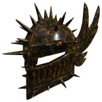 Gold Crested Knight Helmet