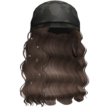 Crimped Waves W/ Boho Bandana Brown V5 Roblox item