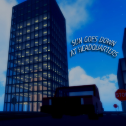 Sun Goes Down At Headquarters