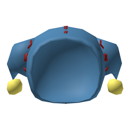 Low Poly Jester Hat Blue