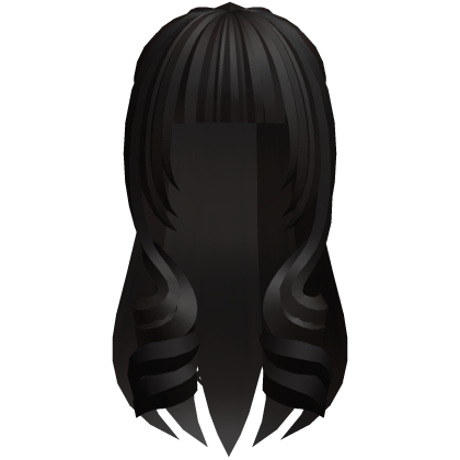 cute long moe hair with curls in dark brown