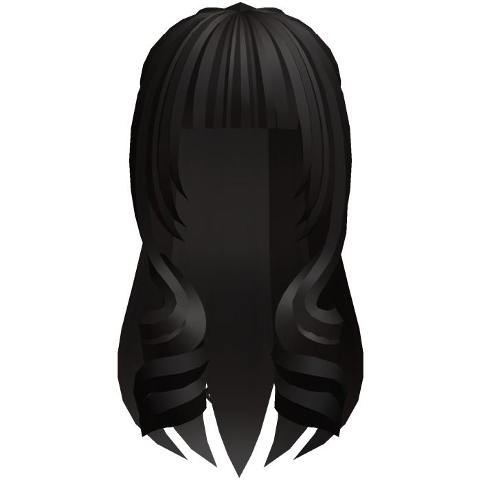 cute long moe hair with curls in dark brown