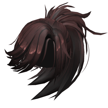 Brown Side Swept Hair w/ Ponytail Roblox item