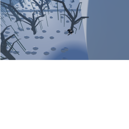 Go down a mountian with ragdoll