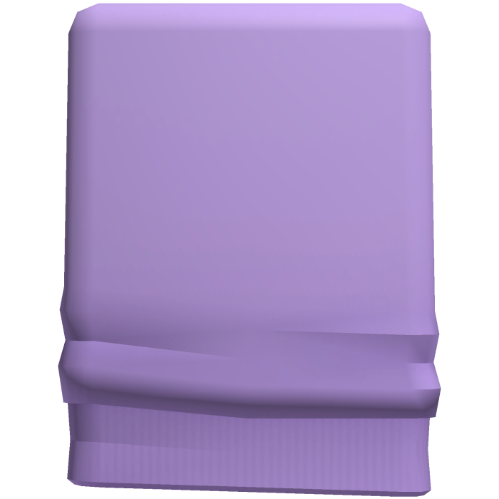 Long Pastel Purple Hoodie Sleeve | Right