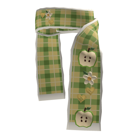 🍏~ Plaid Apple Igari Scarf ꩜⋆˚࿔