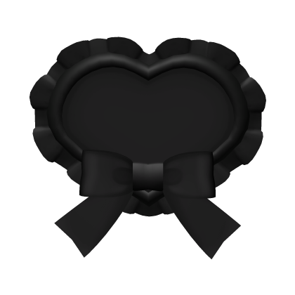 ୨୧: kawaii sweet heart hair clip black Roblox item