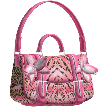 Mc-Bling Pink Leopard 2000s Designer Gyaru Y2K Bag | Roblox Item