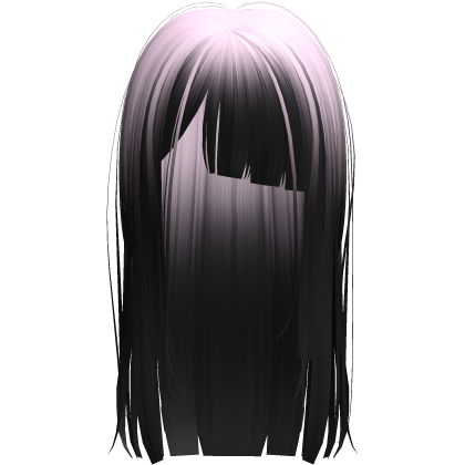 Pink Black Long Messy Goth Short Bangs Horror Hair