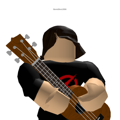 Playing a Ukulele