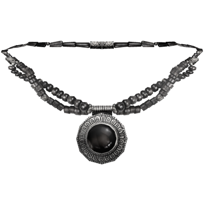 3.0 | Amulet Ancient Gaian Bead Black Necklace Roblox item