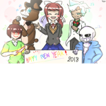 Undertale , FNAF , and Dokie Dokie Literature Club