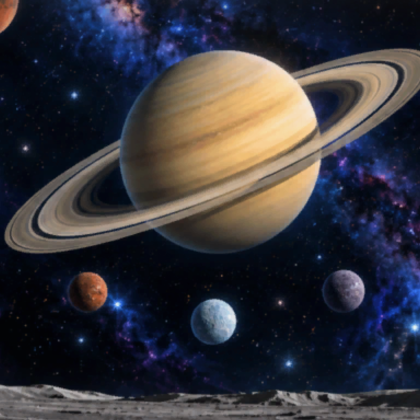 Space Planets Moon Universe Background