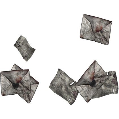 Scattered Grungy Emo Horror Letters on Floor Roblox item