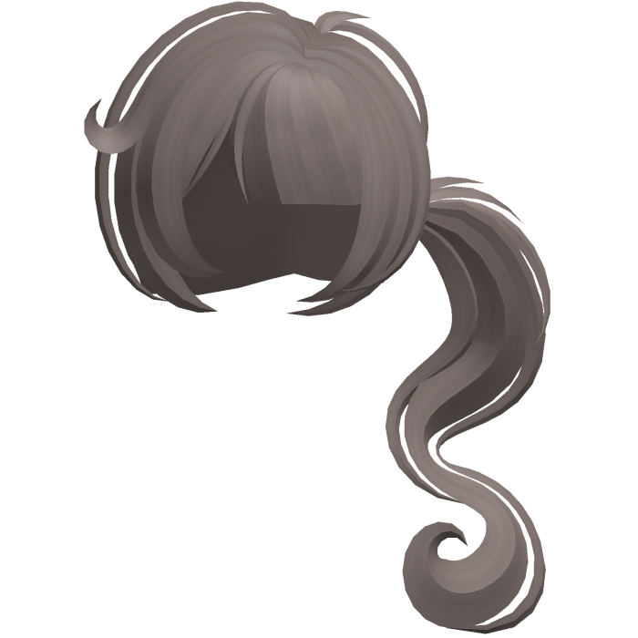 dolly moe long swirly ponytail ash brown
