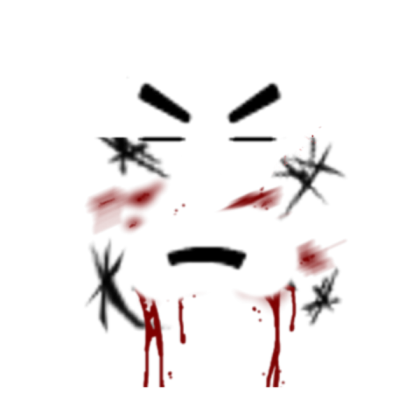 "Angry and Beaten" Face Roblox decal