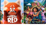 Turning red and Encanto