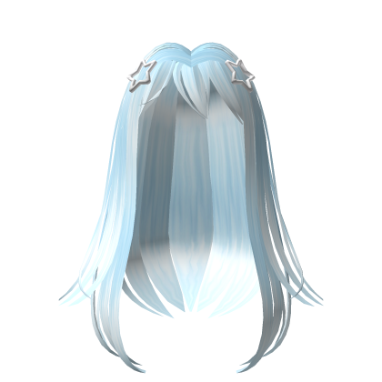 ♡ Y2k Hair Baby Blue With Stars thumbnail