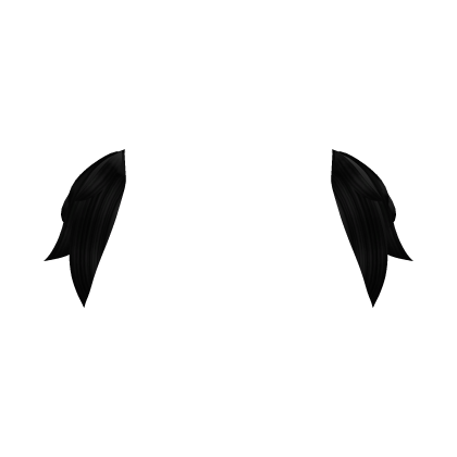 Droopy Ear Hair Tufts (Black) Roblox item
